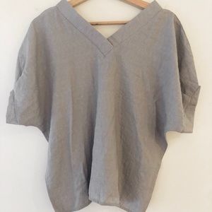 Grey Women Mid sleeve Blouse